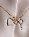 Astrid Diamond Key Pendant
