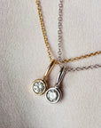 Greta diamanthalsband, 18k gult guld / vitguld