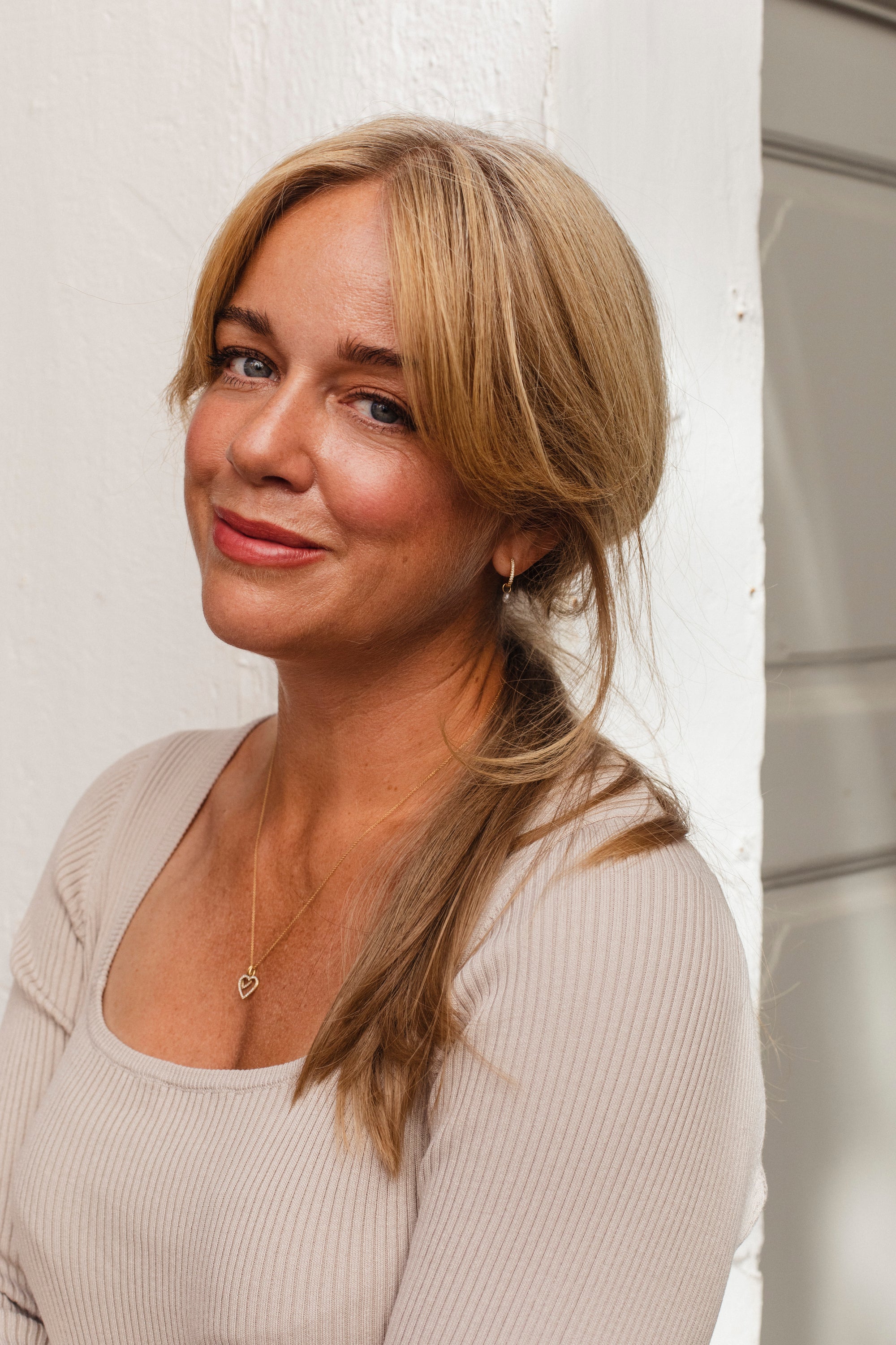 Ingrid Diamond Hoop Earrings, 18k Yellow Gold / White Gold