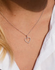 Astrid XL Diamond Heart Necklace