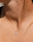 Amy Diamond Flower Necklace