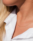 Greta diamanthalsband, 18k gult guld / vitguld