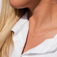 Greta diamanthalsband, 18k gult guld / vitguld