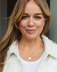 Astrid Solid Gold Heart Necklace