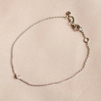 Marianne Single Diamond Bracelet, 18k Yellow Gold / White Gold