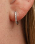 Ingrid Diamond Hoop Earrings
