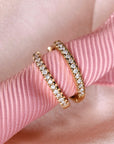 Ingrid Diamond Hoop Earrings