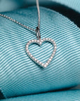 Astrid XL Heart Pendant, 18k Yellow Gold / White Gold
