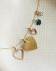 Astrid Solid Gold Heart Necklace