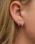 Ingrid Diamond Hoop Earrings