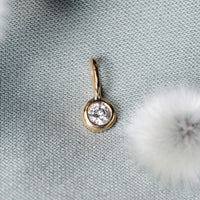 Greta diamantberlock, 18k gult guld / vitt guld