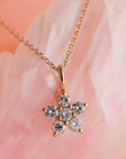Amy Diamond Flower Necklace