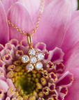 Amy Diamond Flower Necklace
