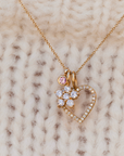 Amy Diamond Flower Necklace