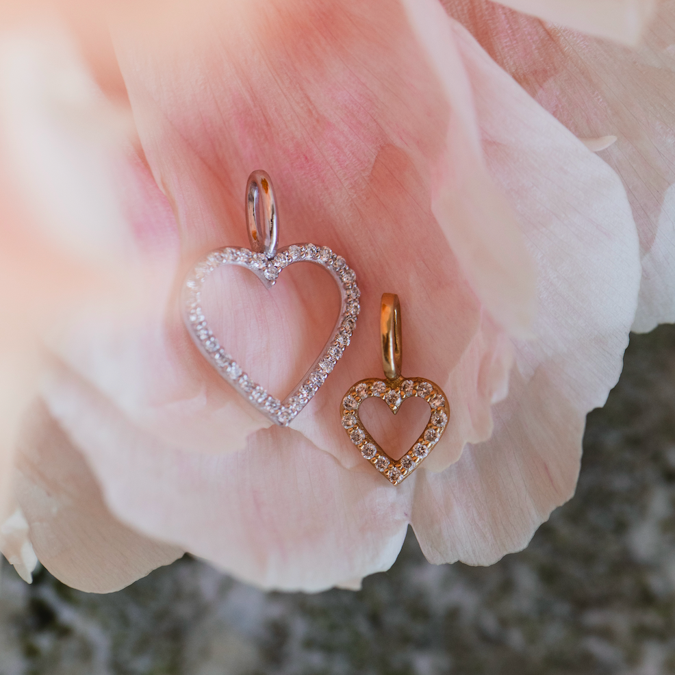 Astrid XL Diamond Heart Pendant – Ebba von Sydow Jewelry