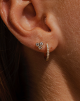 Beata Bezel Diamond Earrings
