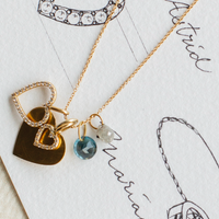 Stella Topaz Berlock, 18k gult guld