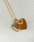 Astrid Solid Heart berlock, 18k gult guld