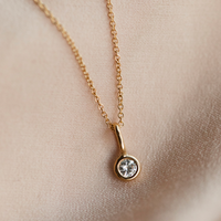 Greta diamanthalsband, 18k gult guld / vitguld