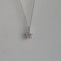 Amy diamantblomma, berlock, 18K gult guld / vitguld