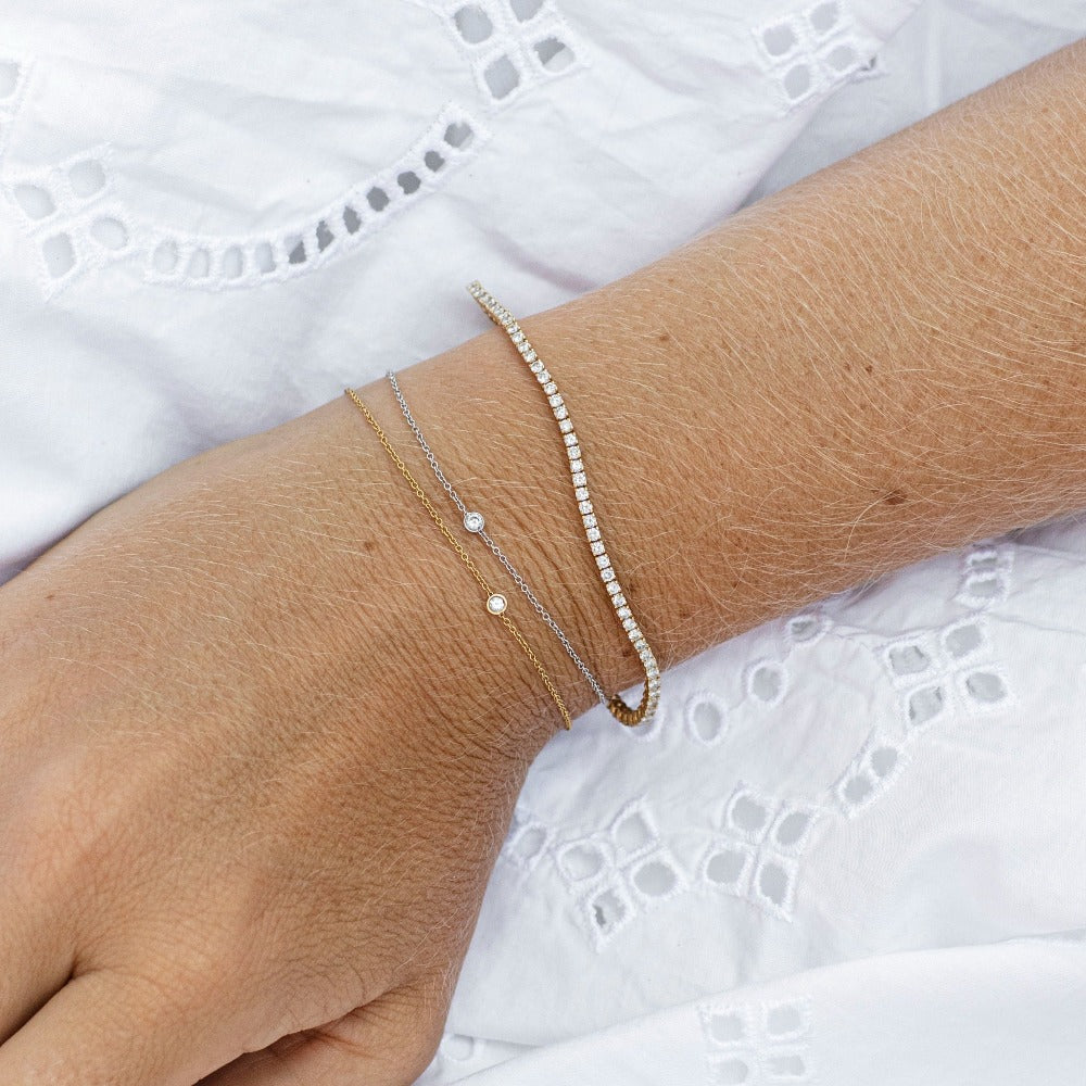 Ebba von Sydow Jewelry Tennisarmband Elise, 18k guld  - Diamantarmband - Diamond tennis bracelet Elise, 18k gold