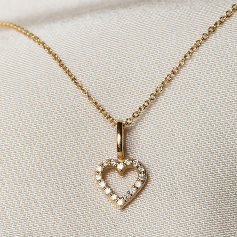 Astrid Diamond Heart Necklace – Ebba von Sydow Jewelry