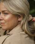 Ebba von Sydow bär här Ebbas Jewelry Signaturörhänge Alma, 18k guld Signature diamond earrings Alma 18k , diamantörhänge
