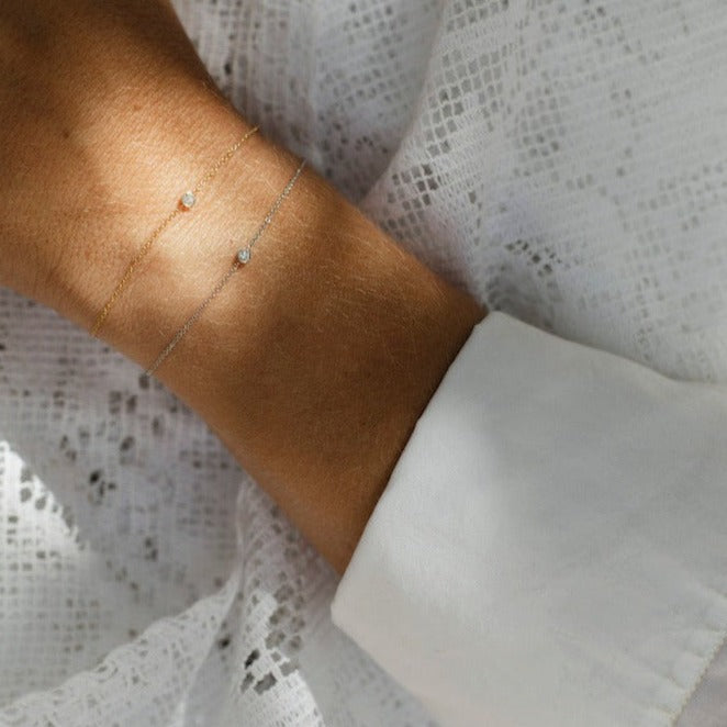 Diamant armband 18k gold