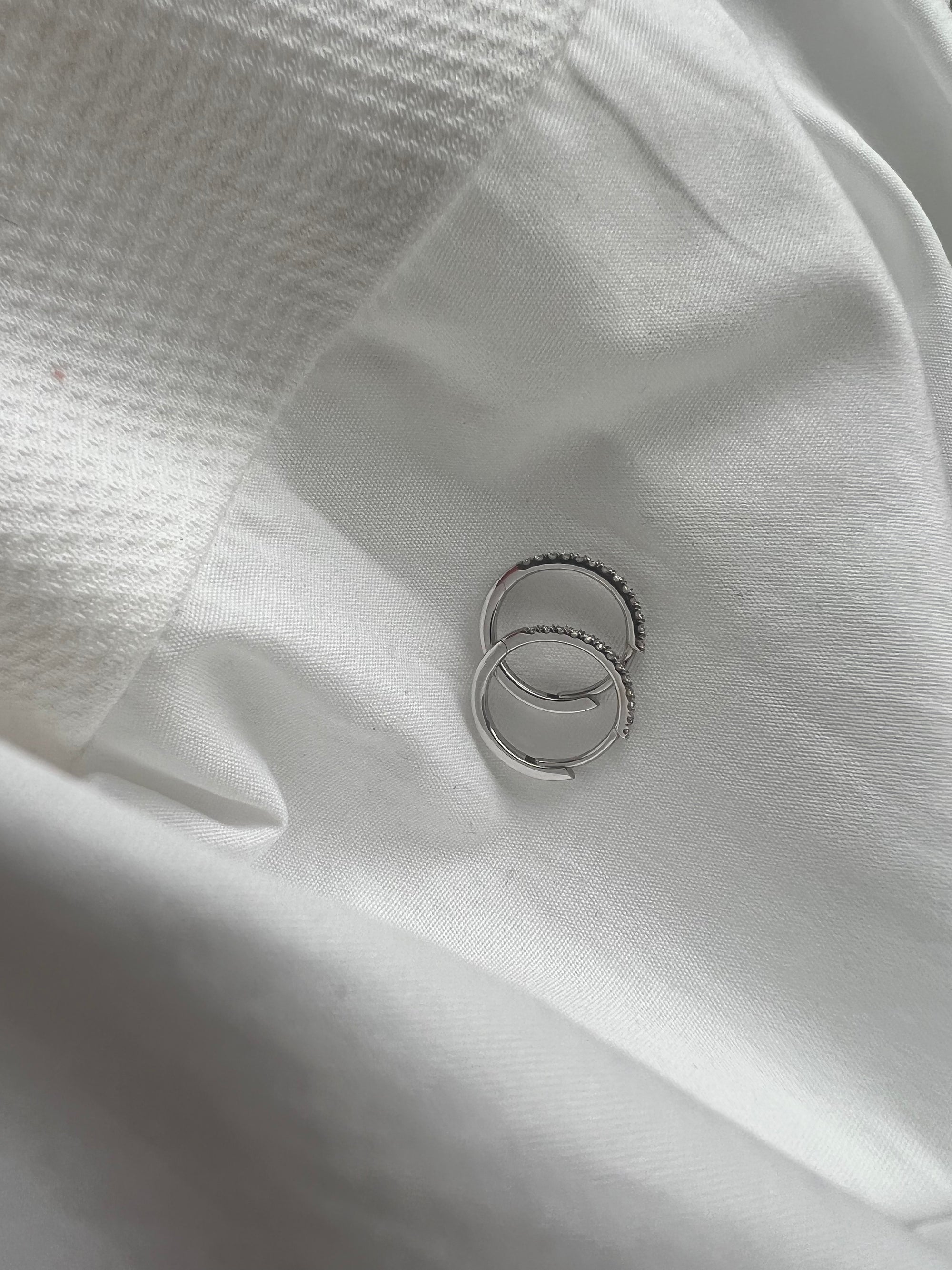 Ingrid Diamond Hoop Earrings