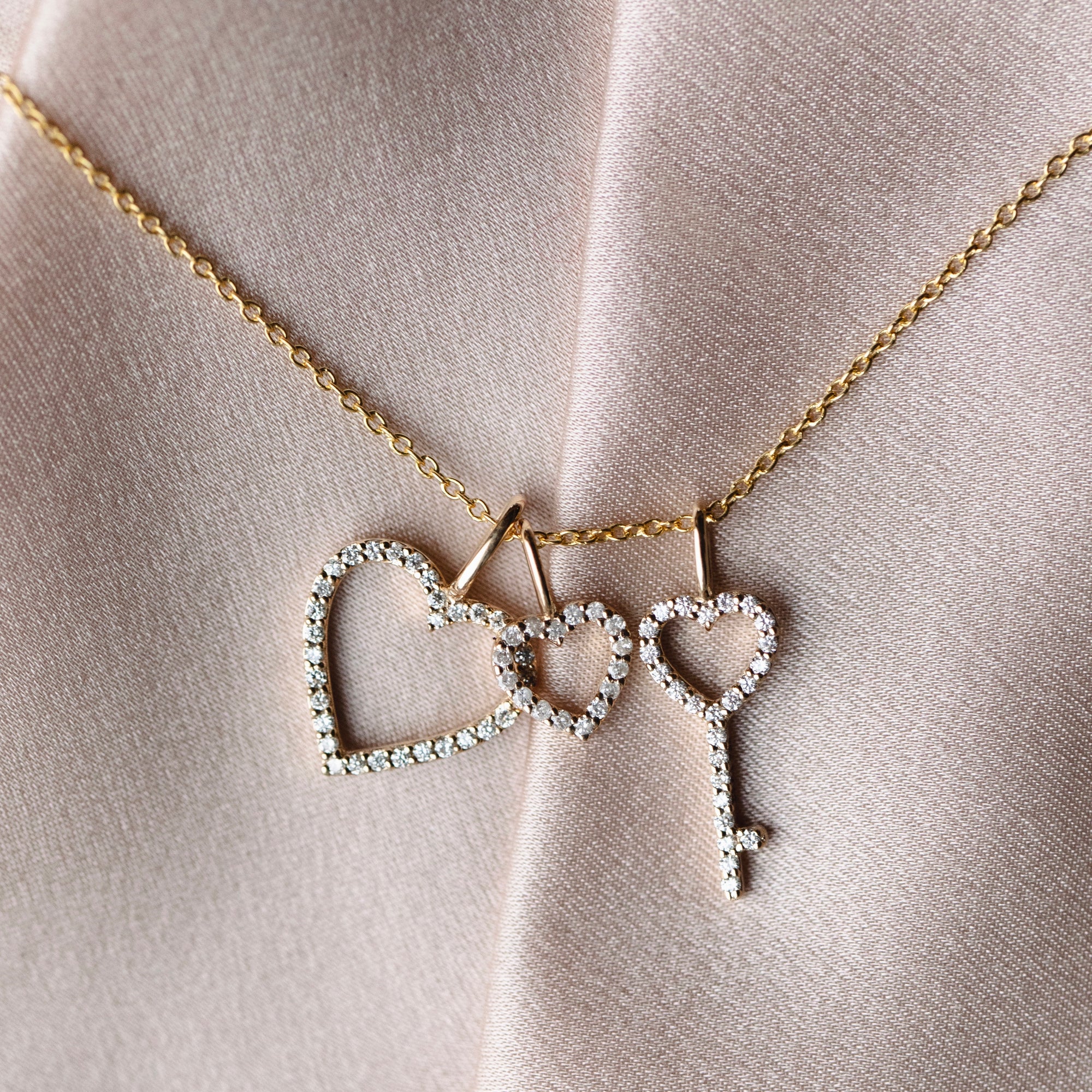 Astrid Diamond Key Pendant