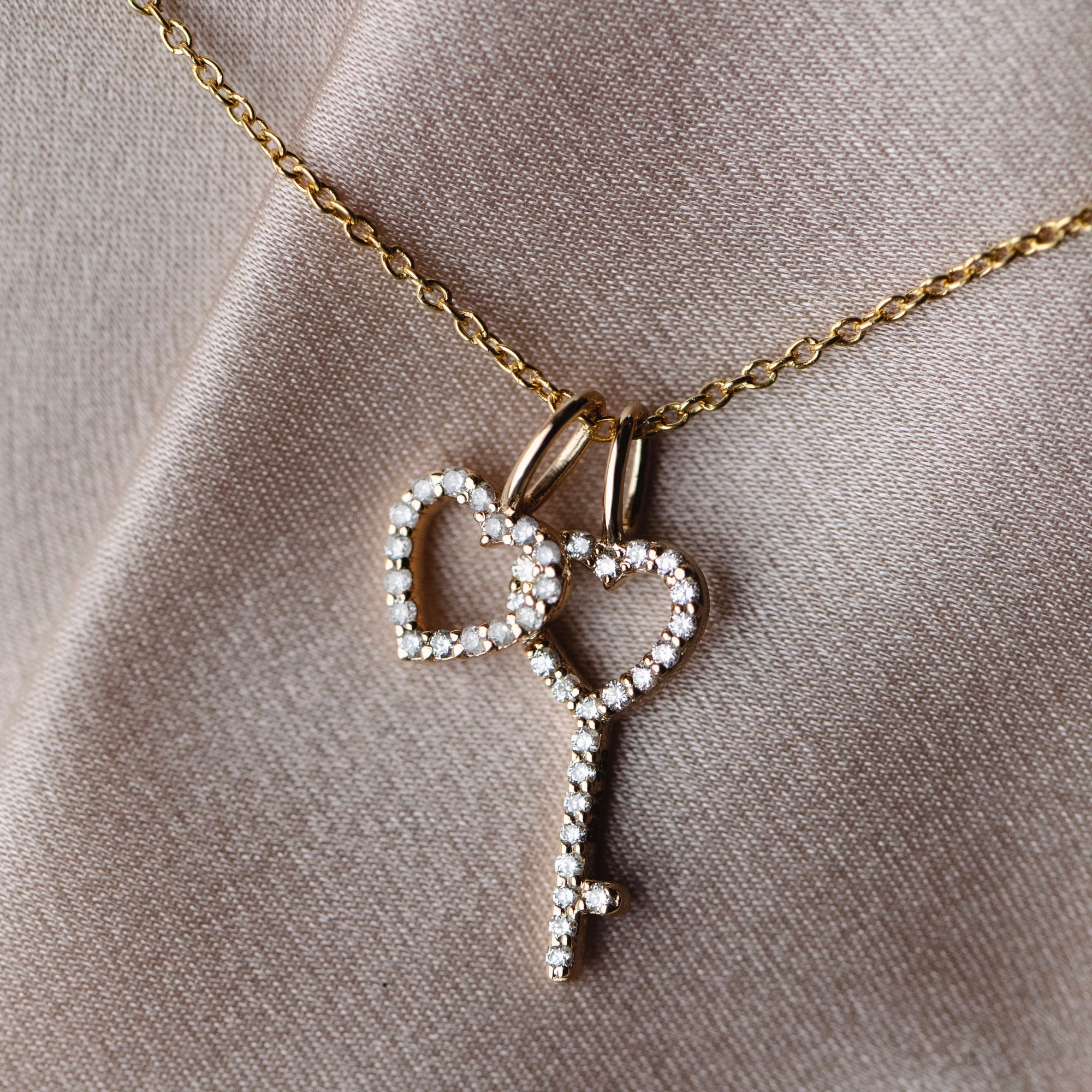 Astrid Diamond Key Pendant