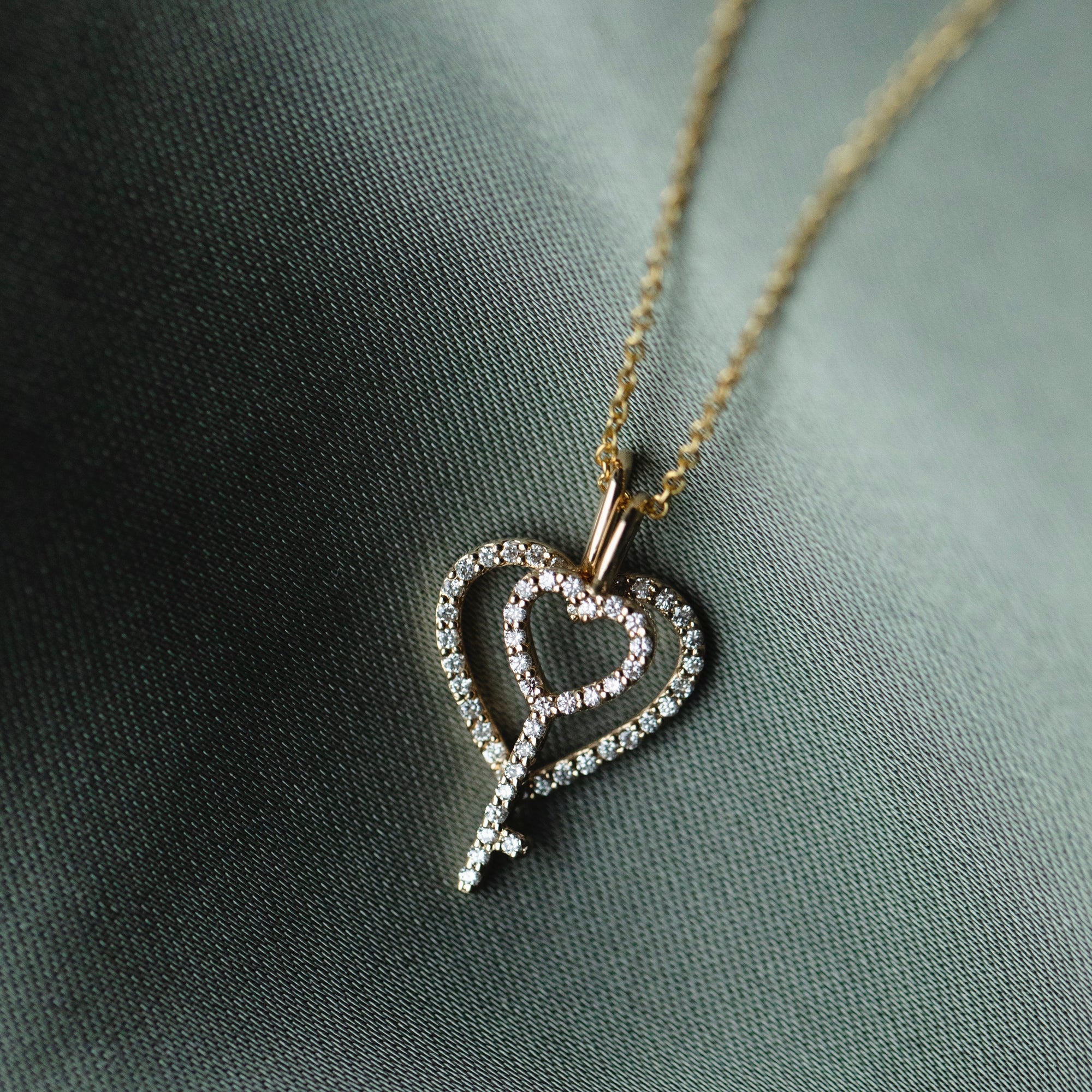 Astrid Diamond Key Pendant