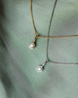 Greta diamanthalsband, 18k gult guld / vitguld