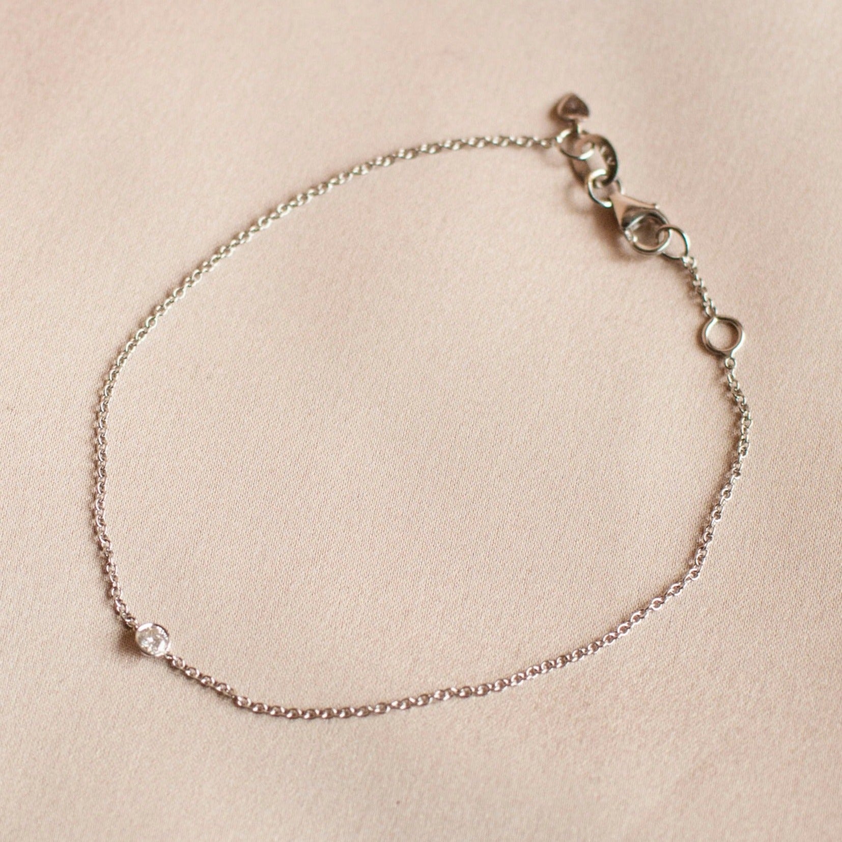 Marianne diamantarmband, 18k gult guld / vitguld