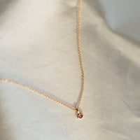 Kitty Sapphire halsband - Rosa safir, 18k guld