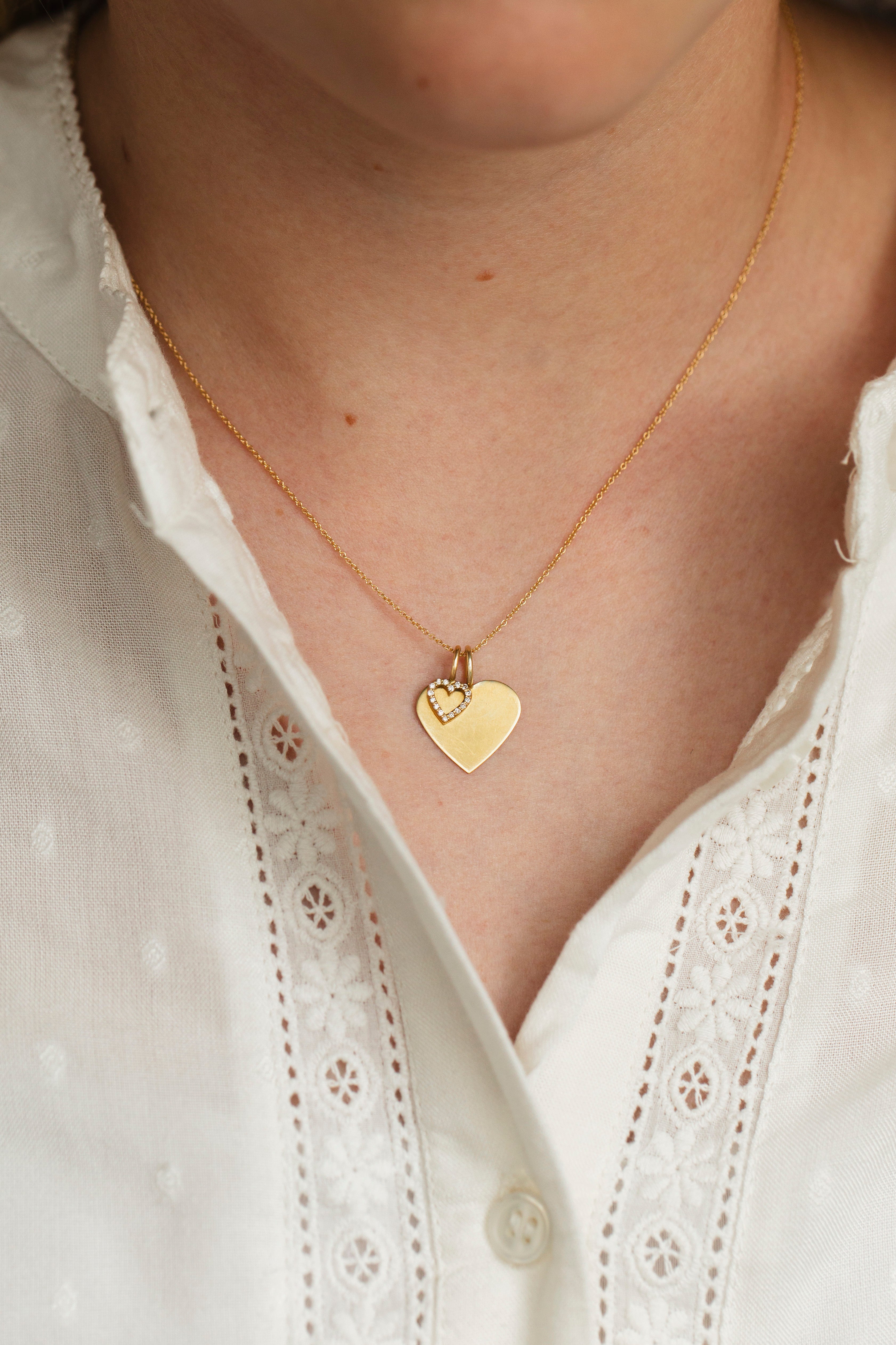 Astrid Diamond Heart Necklace – Ebba von Sydow Jewelry