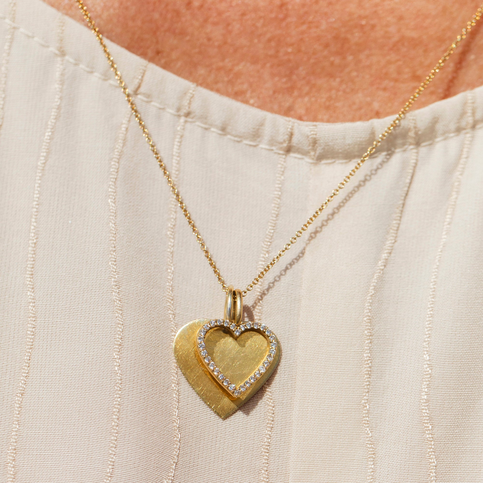 Astrid XL Diamond Heart Necklace