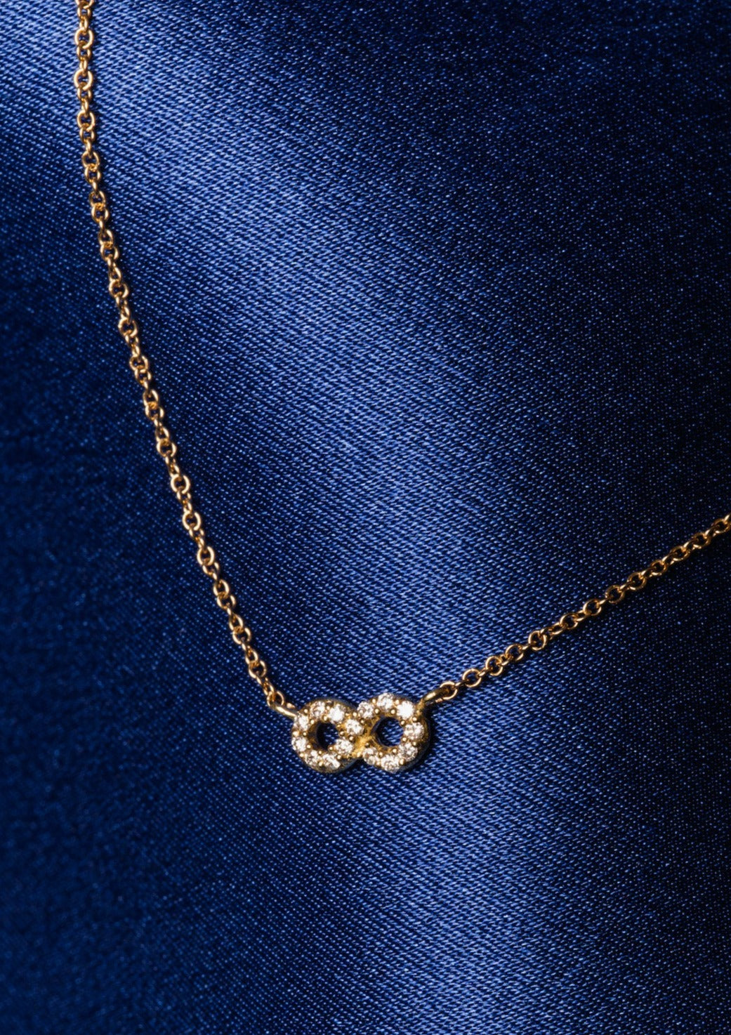 Matilda Eternity Diamond Necklace, 18k gold