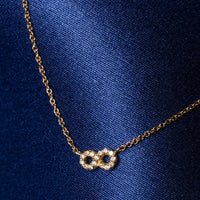 Matilda Eternity Diamond Necklace, 18k gold