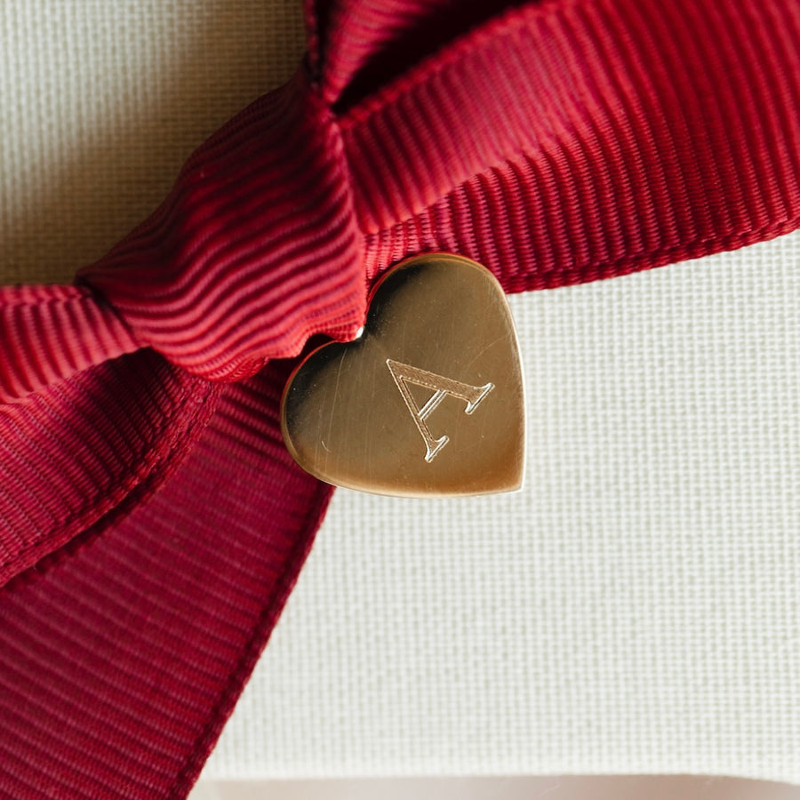 Astrid Solid Heart berlock, 18k gult guld