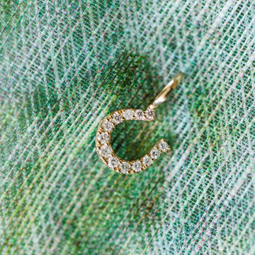 Klara Diamant Hästsko Berlock, 18K Guld