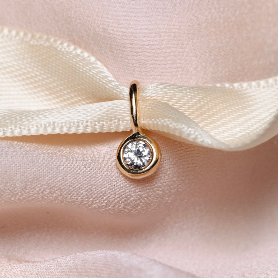 Greta diamantberlock, 18k gult guld / vitt guld