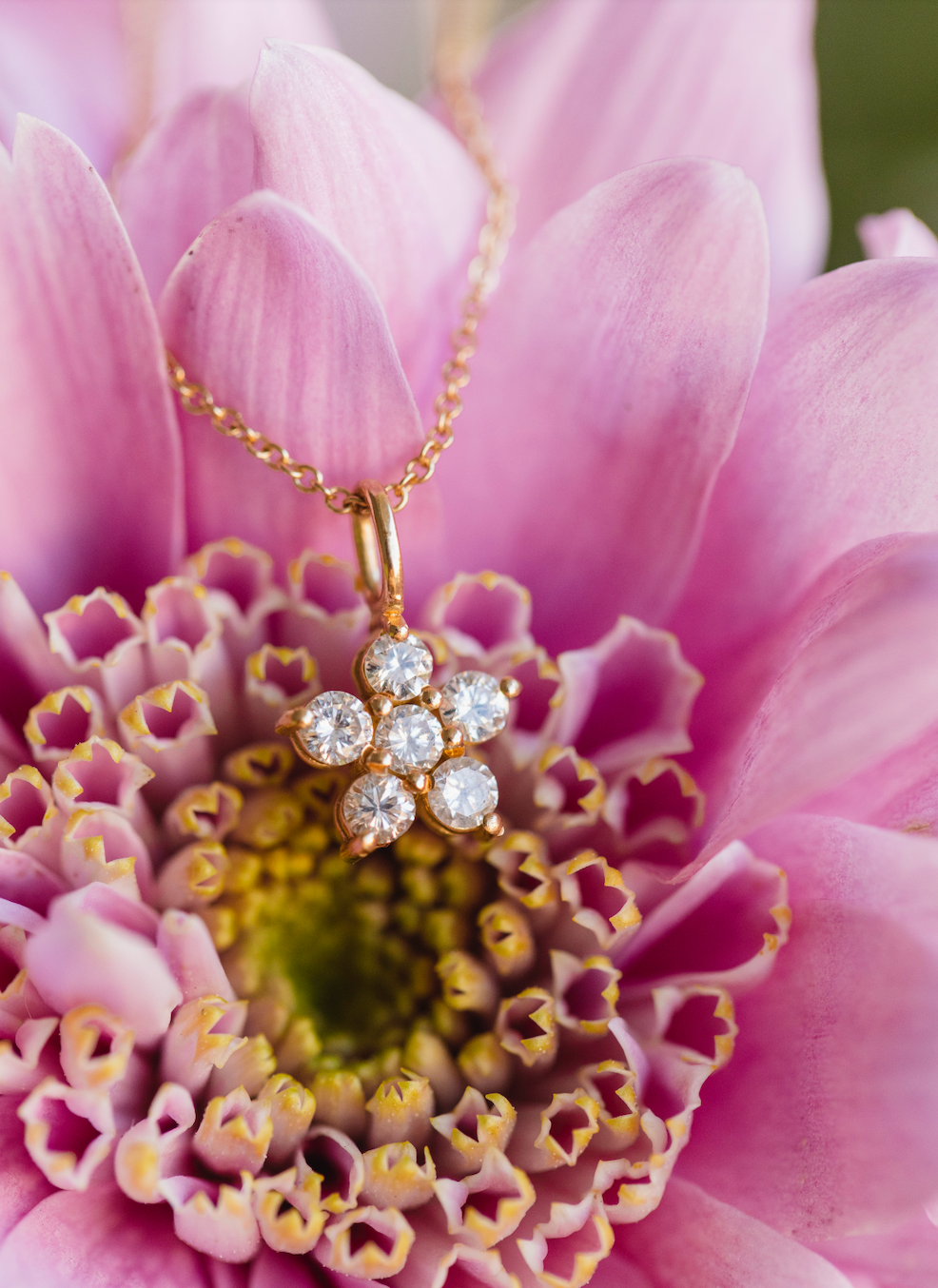 Amy Necklace, 18K Yellow Gold / White Gold