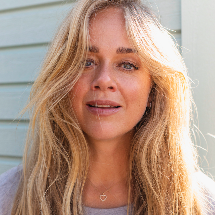 Astrid XL diamanthjärta berlock, 18k gult guld / vitguld