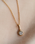 Greta diamanthalsband, 18k gult guld / vitguld