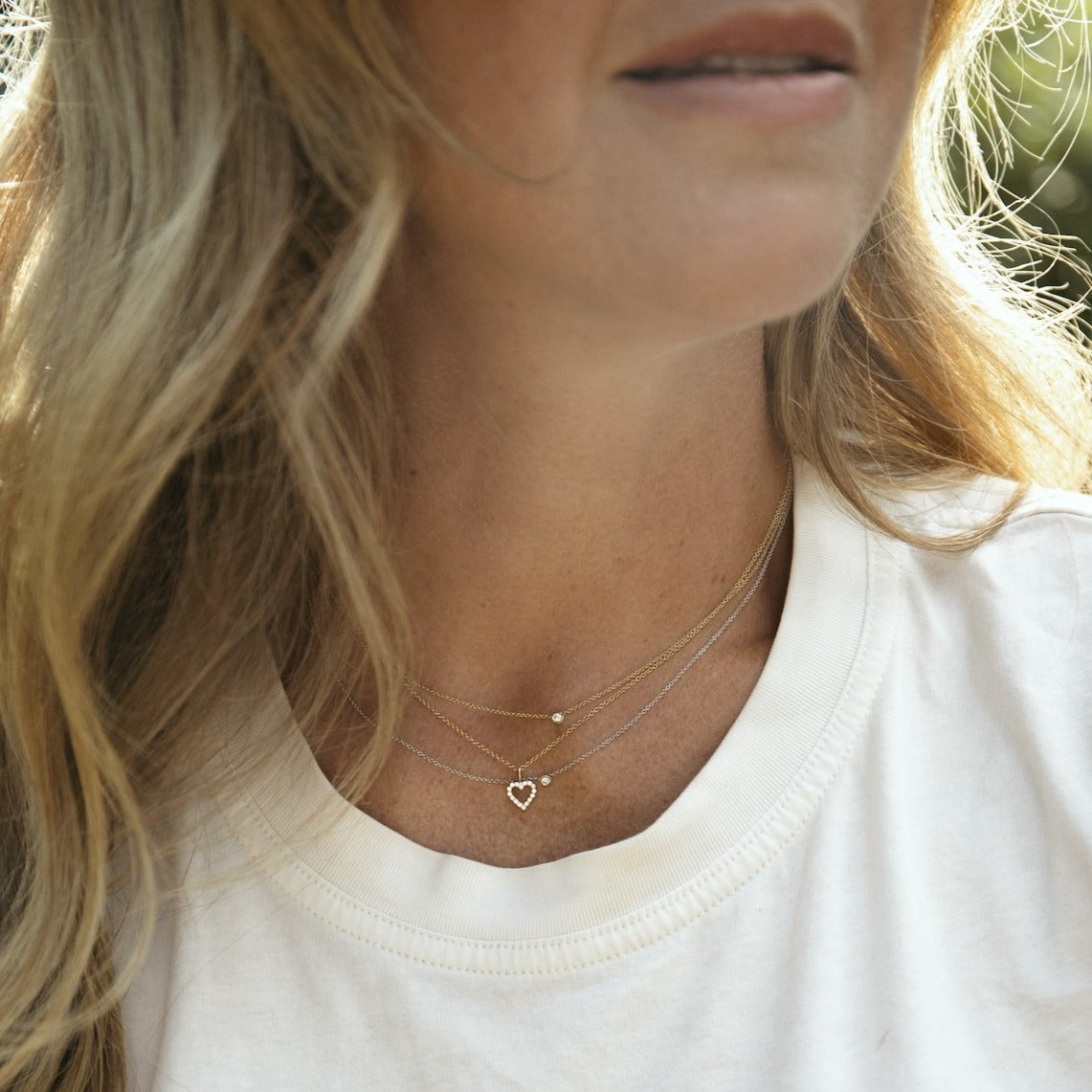 Diamanthjärta Astrid, 18k Astrid 18k Diamond Heart Necklace